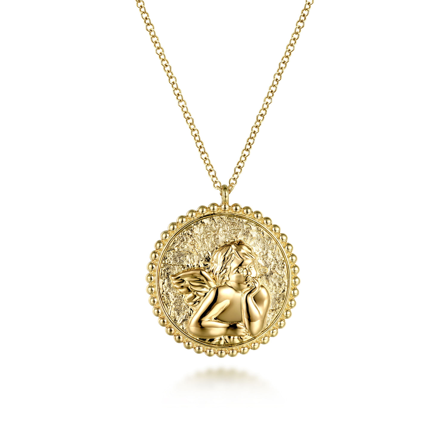 14k gold angel pendant hot ma designer