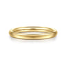 Straight Wedding Ring in 14k Yellow Gold with   at Gabriel & Co.