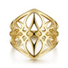 14K Yellow Gold Aztec Cutout Ring