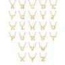 14K Yellow Gold B Initial Necklace