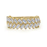 Fancy Wedding Ring in 14k Yellow Gold with Baguette Natural Diamond at Gabriel & Co.
