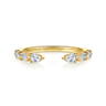Open Ring Wedding Ring in 14k Yellow Gold with  Natural Diamond at Gabriel & Co.