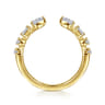 Open Ring Wedding Ring in 14k Yellow Gold with  Natural Diamond at Gabriel & Co.