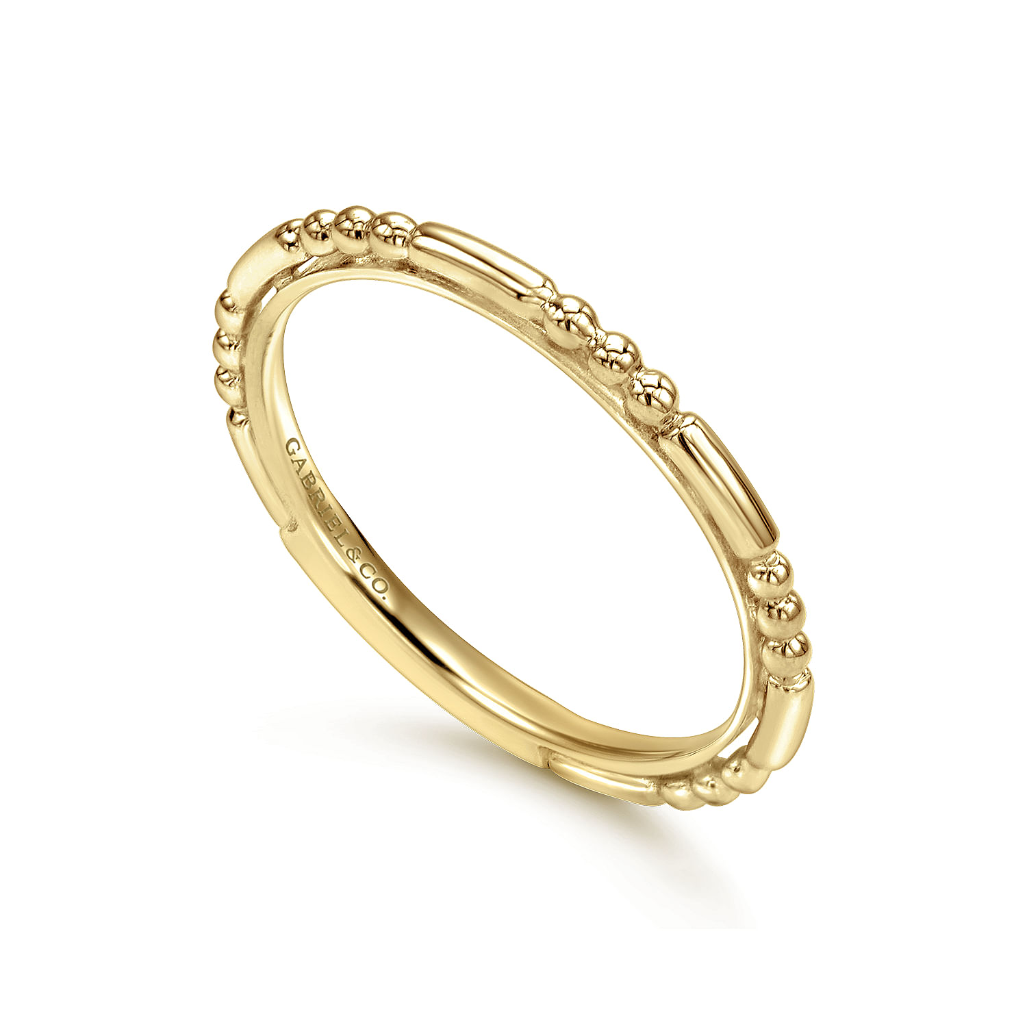 14K-Yellow-Gold-Ball-and-Bar-Station-Stackable-Ring3