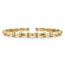 14K Yellow Gold Bar Station Bangle