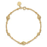 14K Yellow Gold Beaded Bracelet-Bujukan