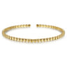 14K Yellow Gold Beaded Cuff Bracelet