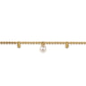 14K Yellow Gold Beaded Pearl Droplet Bracelet-Bujukan