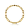 14K Yellow Gold Beaded Stackable Ring-Bujukan
