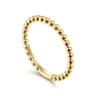 14K Yellow Gold Beaded Stackable Ring-Bujukan