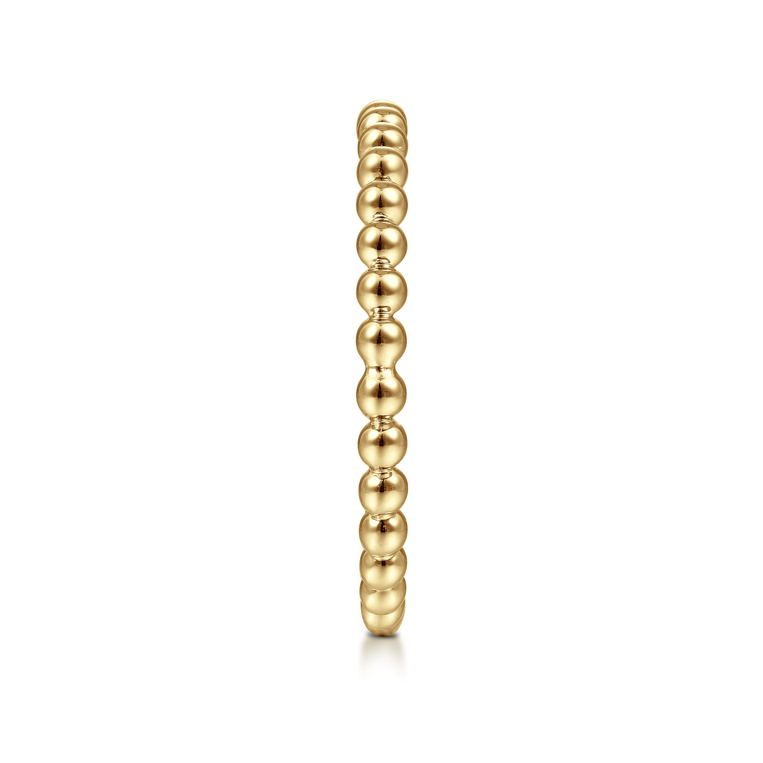 14K Yellow Gold Beaded Stackable Ring-Bujukan