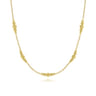 14K Yellow Gold Beaded Station Necklace-Bujukan