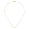 14K Yellow Gold Beaded Station Necklace-Bujukan