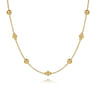 14K Yellow Gold Beaded Station Necklace-Bujukan