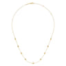 14K Yellow Gold Beaded Station Necklace-Bujukan