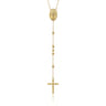 14K Yellow Gold Beads Rosary Necklace
