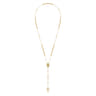 14K Yellow Gold Beads Rosary Necklace