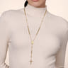 14K Yellow Gold Beads Rosary Necklace