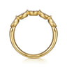 Fancy Wedding Ring in 14k Yellow Gold with Oval Natural Diamond at Gabriel & Co.