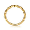 Fancy Wedding Ring in 14k Yellow Gold with Pear Natural Diamond at Gabriel & Co.