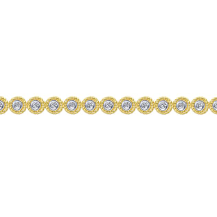 14K-Yellow-Gold-Bezel-Set-Diamond-Tennis-Bracelet-with-Twisted-Rope-Frame2