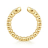 Open Ring Wedding Ring in 14k Yellow Gold with Pear Natural Diamond at Gabriel & Co.
