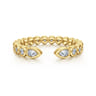 Open Ring Wedding Ring in 14k Yellow Gold with Pear Natural Diamond at Gabriel & Co.