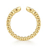 Open Ring Wedding Ring in 14k Yellow Gold with Pear Natural Diamond at Gabriel & Co.