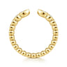 Open Ring Wedding Ring in 14k Yellow Gold with Pear Natural Diamond at Gabriel & Co.