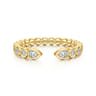 Open Ring Wedding Ring in 14k Yellow Gold with Pear Natural Diamond at Gabriel & Co.