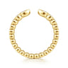 Open Ring Wedding Ring in 14k Yellow Gold with Pear Natural Diamond at Gabriel & Co.