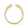 Open Ring Wedding Ring in 14k Yellow Gold with Round Natural Diamond at Gabriel & Co.