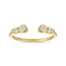 Open Ring Wedding Ring in 14k Yellow Gold with Round Natural Diamond at Gabriel & Co.