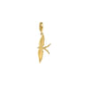 14K Yellow Gold Bird in Flight Diamond Pendant With Detachable Bail - 0.1 ct