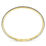 14K Yellow Gold Black Diamond Bangle - 1.1 ct
