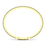 14K Yellow Gold Black Diamond Bangle - 1.05 ct