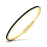 14K Yellow Gold Black Diamond Bangle - 1.25 ct