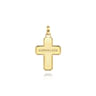 14K Yellow Gold Black Diamond Cross Pendant - 0.75 ct