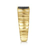 14K Yellow Gold Black Diamond Mens Ring in High Polished Finish - 0.32 ct