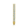 14K Yellow Gold Blue Topaz Stacklable Ring