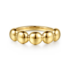 14K Yellow Gold Bujukan Ball Fashion Ring