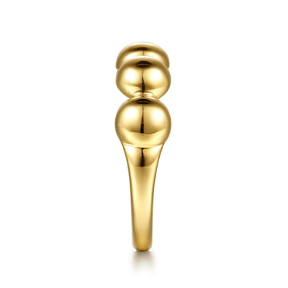 14K Yellow Gold Bujukan Ball Fashion Ring