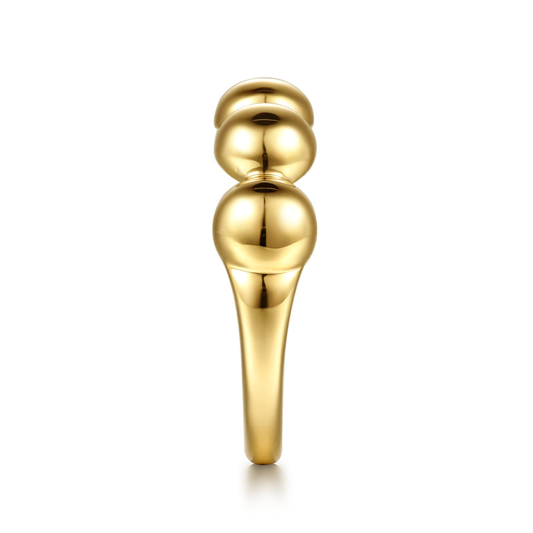 14K Yellow Gold Bujukan Ball Fashion Ring - Shot 4