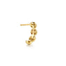 14K Yellow Gold Bujukan Ball J Hoop Earrings