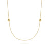 14K Yellow Gold Bujukan Ball Station Necklace