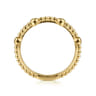 14K Yellow Gold Bujukan Ball Station Stackable Ring