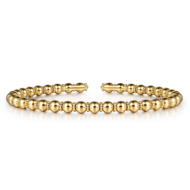 14K Yellow Gold Bujukan Bangle - Shot 1