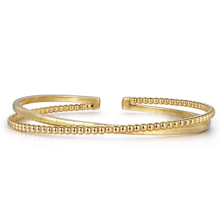 14K Yellow Gold Bujukan Bangle - Shot 1
