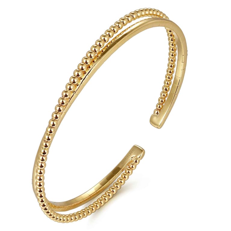 14K Yellow Gold Bujukan Bangle - Shot 2
