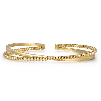 14K Yellow Gold Bujukan Bangle